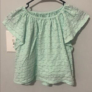 Mint green tee